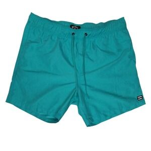 Billabong‎ Swim Trunks Recycler All Day Layback Teal Blue Mens Size L